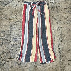 Cozy Linen Stripped Pants, Size: S, Brand: Dringo Rein